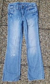 Dívčí džíny/jeans, nenošené, vel. 8 = cca vel. 128 - 1