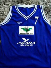 Basketbalový sportovní dres s číslem modrý XXL
