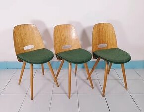3 židle Tatra, design Frantisek Jirak