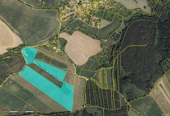 Louky a orná půda Rojetín, Tišnov 5,1ha