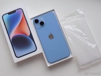 APPLE iPhone 14 128GB Blue - ZÁRUKA 12 MĚSÍCŮ - JAKO NOVÝ - 1
