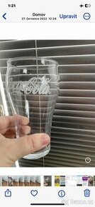 Sklenice coca cola 400 ml Ryska mám 5 kusu cena za kus