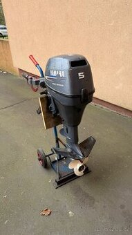 Lodni motor Yamaha 5 (8)hp 4t 2valec, kratka noha - 1