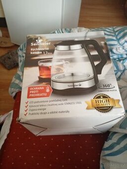 Prodám úplně novou varnou konvicí Sennheiser 1.7l,1850-2200w