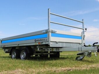 Sklopný přívěs, 360x180x35 cm, 3500 kg, elektrické sklápění