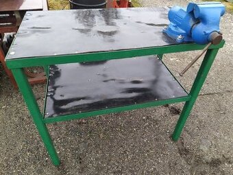 Dílenský ponk se svěrákem York 125, rozměry 59x102 cm,