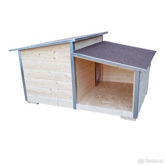 Bouda pro psa s terasou Premium, 6 velikostí