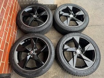 Alu 17" 5x100,škoda VOLANS BLACK zimní 85% SCALA