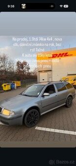 Octavia 1 1.9tdi 74 kw , 4x4 funkční