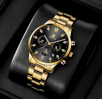 Nové hodinky + dárek kožený náramek - č 48