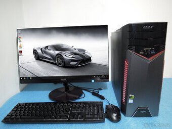 Herní Acer GX i5-7400 16GB SSD 256GB HDD 1000G GTX 1060