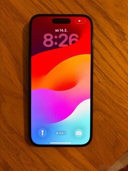 iPhone 15 128GB Black + nové sklo Spigen