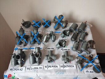 Karburátory ČZ JAWA JIKOV kývačka stadion pionýr pařez BING