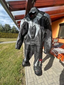 Panská kožená dvoudílná motokombineza vel.60