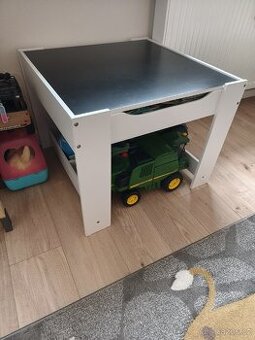 Dětský stůl dřevěný, Bílý