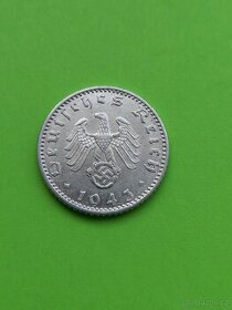 mince 50 Pfennig 1943 A -výborný stav