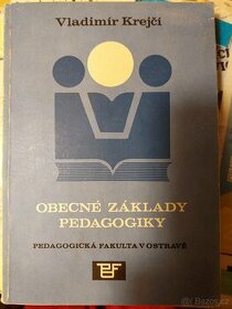 Prodám knihu Obecné základy pedagogiky,Krejčí