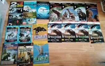 DVD s dokumentárními filmy pravěká zvířata, monstra