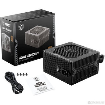 Kvalitní zdroj MSI MAG A550BN - 550W, 80+ BRONZE, NOVÝ