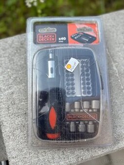 Black+Decker sada bitů a nástavců x40 – NOVÁ, nerozbalená
