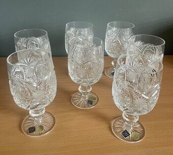 Broušené skleničky Bohemia Crystal