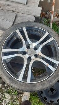 Prodám 3x alu kolo r17 5x100 s pneu -