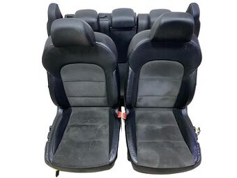 Sedačky černá kůže alcantara Škoda Superb 2 kombi r.v. 2010