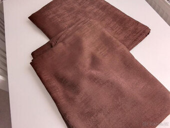 HNĚDÉ BOČNÍ ZÁVĚSY - 2 KS- sleva