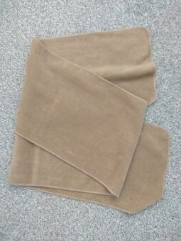 Nová unisex zimní šála - příjemný materiál, béžová, 150 cm