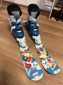 Set dětské lyže 77cm a lyžáky 18,5