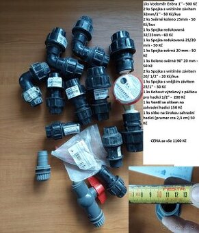 Spojky na vodovodni hadice