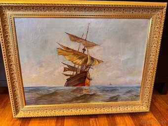 Obraz olejomalba,Julius Fischer