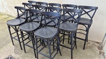 Barové židle černo-modré (č.1)