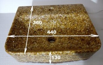 Umyvadlo z kamínků