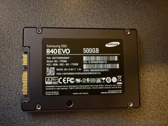 Samsung 840 EVO SSD 500GB – zdraví 97 %