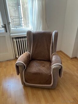 Křeslo ušák polohovací