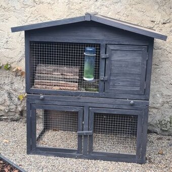 606 Dřevěný domek pro králíky, morčata, křečky - SLEVA 60%