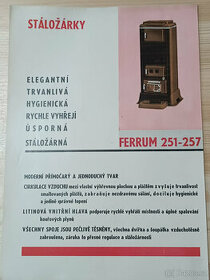 Reklamní leták "Stáložárky Feerum 251-257"