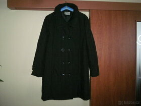 Dvouřadový černý kabát zn. ICON, vel. 44