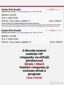 Studio dva - Brouk v hlavě 6.2.2025