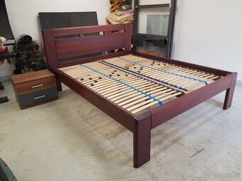Manželská postel 160x200 masiv