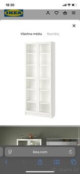 Knihovna vytrína Ikea