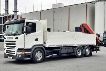 Scania G 410 - 6x2 – Valník + HR-HMF 2620-K3 – EURO 6