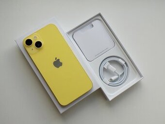 APPLE iPhone 14 512GB Žlutý - ZÁRUKA - JAKO NOVÝ-100%BATERIE - 1