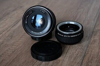 Weltblick 35mm f/2.8 + konvertor 2x - (M42)