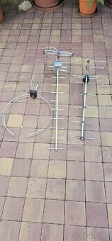 2x TV antena na dvb-t2 + 1x rádio antena
