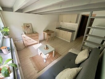 Pronájem bytu 1+kk, 27 m² - Brno - Bystrc