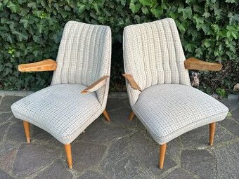 Zajímavá RETRO designová křesla - cena za obě