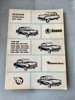 Seznam náhradních dílů Škoda 1000 MB