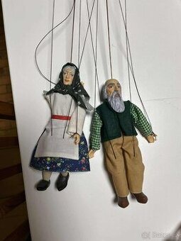 Loutky Mašek babička + dědeček
